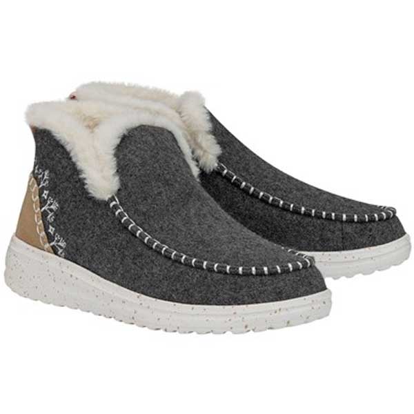 40208 Denny Wool Faux Shearling Boots