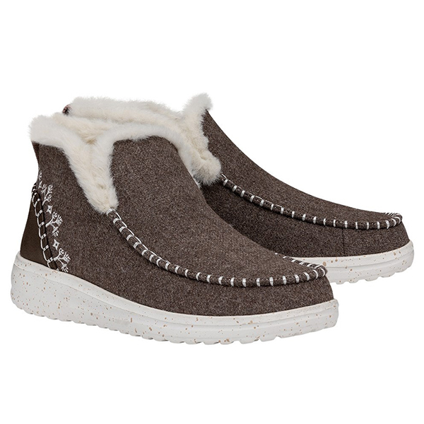 40208 Denny Wool Faux Shearling Boots