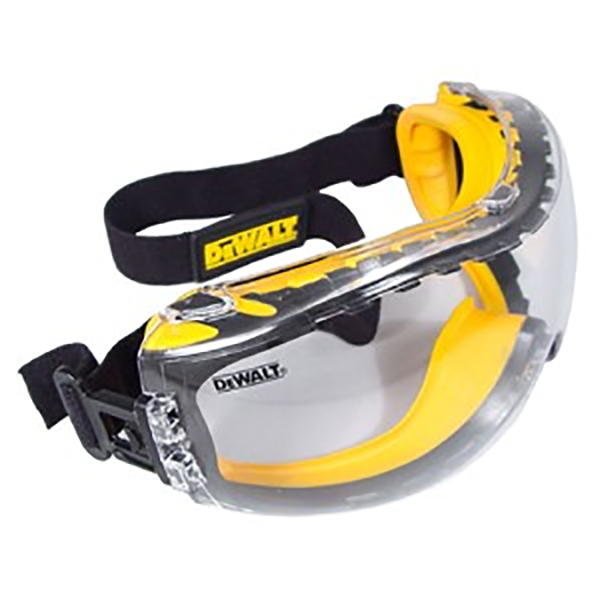 Dewalt Concealer Safety Goggle with Anti-Mist Coating