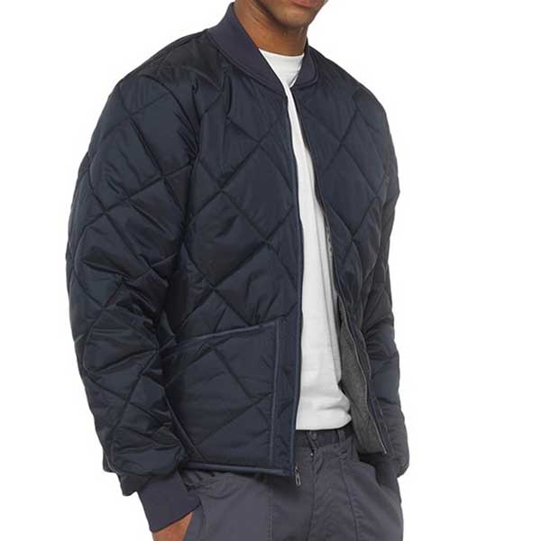 Diamond Quilted Nylon Jacket