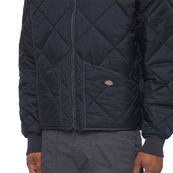 Diamond Quilted Nylon Jacket