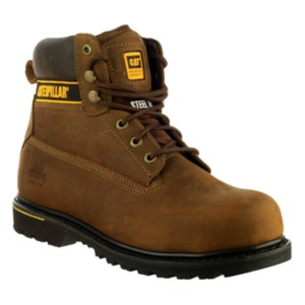 Toe Protection Cat S3 Holton Goodyear Welted Safety (Brown)