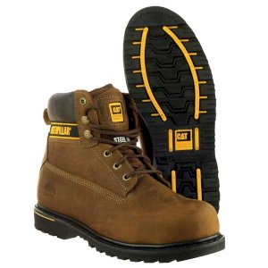 Toe Protection Cat S3 Holton Goodyear Welted Safety (Brown)